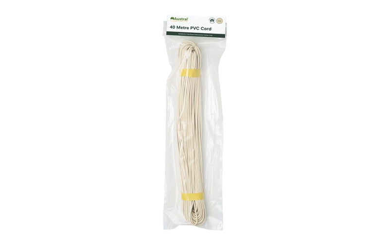 Austral clothesline cord 40m pack in Cream