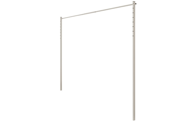 Austral Ground Mount Kit 3.3m in Dune, in-ground posts and back bar