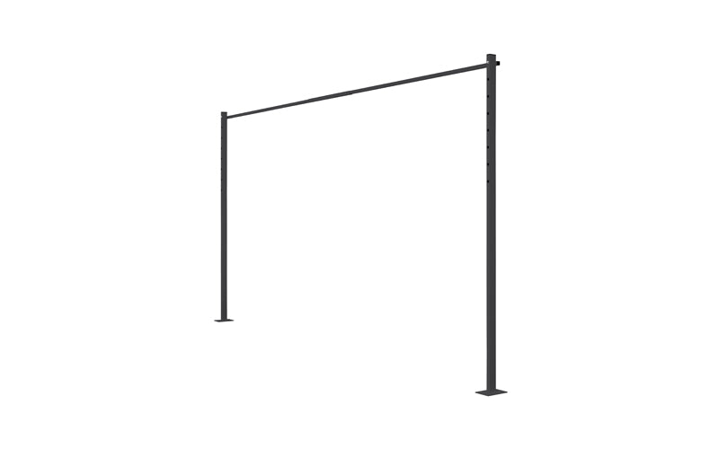 Austral Plated Ground Mount Kit 3.3m in Monument, posts with welded base plates
