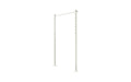 Austral Plated Ground Mount Kit 1.3m in Surfmist, posts with welded base plates