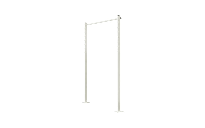 Austral Plated Ground Mount Kit 1.3m in Surfmist, posts with welded base plates