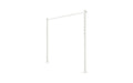 Austral Plated Ground Mount Kit 2.4m in Surfmist, posts with welded base plates