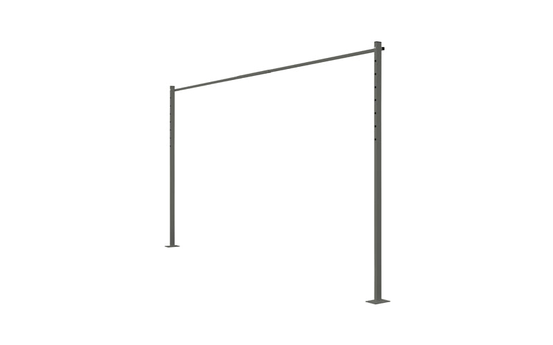 Austral Plated Ground Mount Kit 3.3m in Woodland Grey, posts with welded base plates