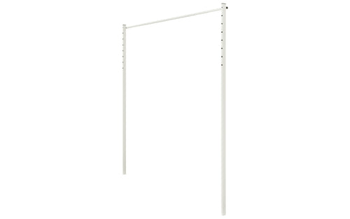 Austral Ground Mount Kit 2.4m in Surfmist, in-ground posts and back bar