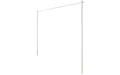 Austral Ground Mount Kit 3.3m in Surfmist, in-ground posts and back bar