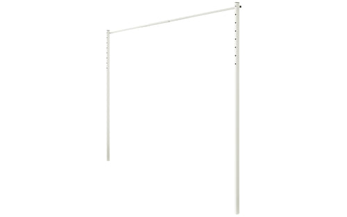 Austral Ground Mount Kit 3.3m in Surfmist, in-ground posts and back bar