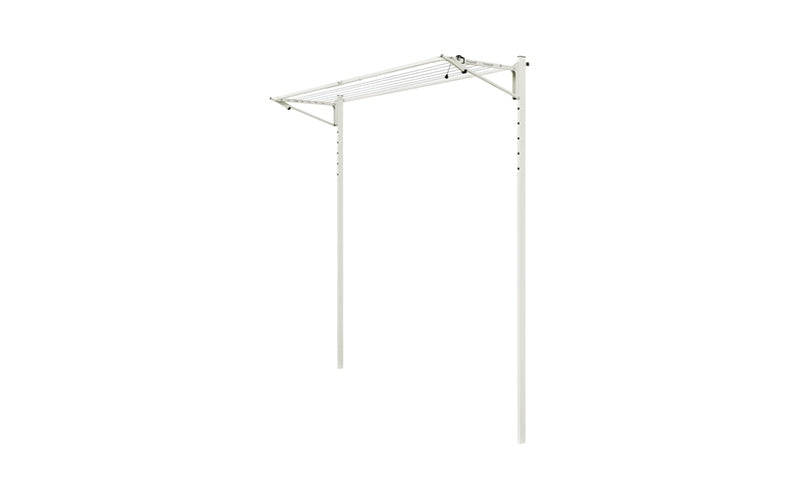 Austral Slenderline 16 folding clothesline in Surfmist installed on the Ground Mount Kit 2.4m