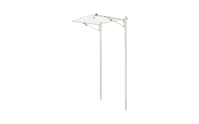 Austral Unit Line folding clothesline in Surfmist installed on the Ground Mount Kit 1.3m
