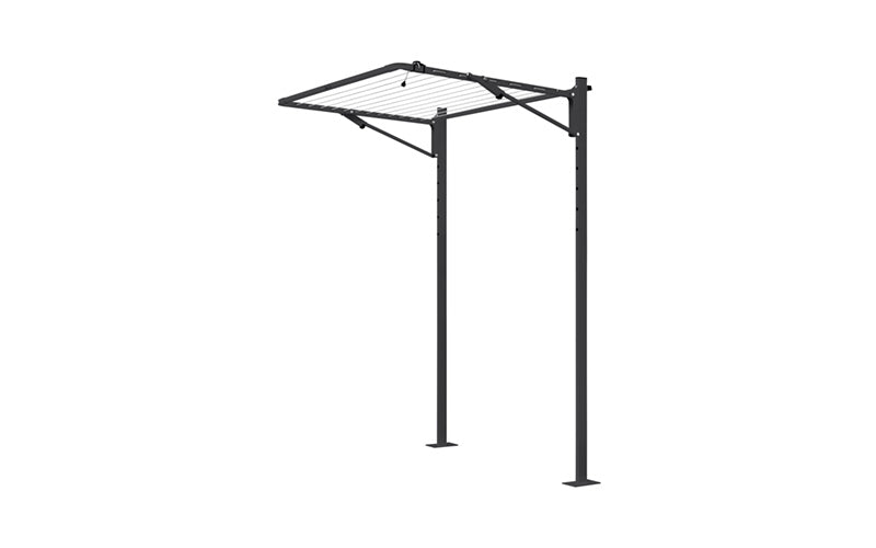 Austral Unit Line folding clothesline in Monument installed on the plated Ground Mount Kit 1.3m