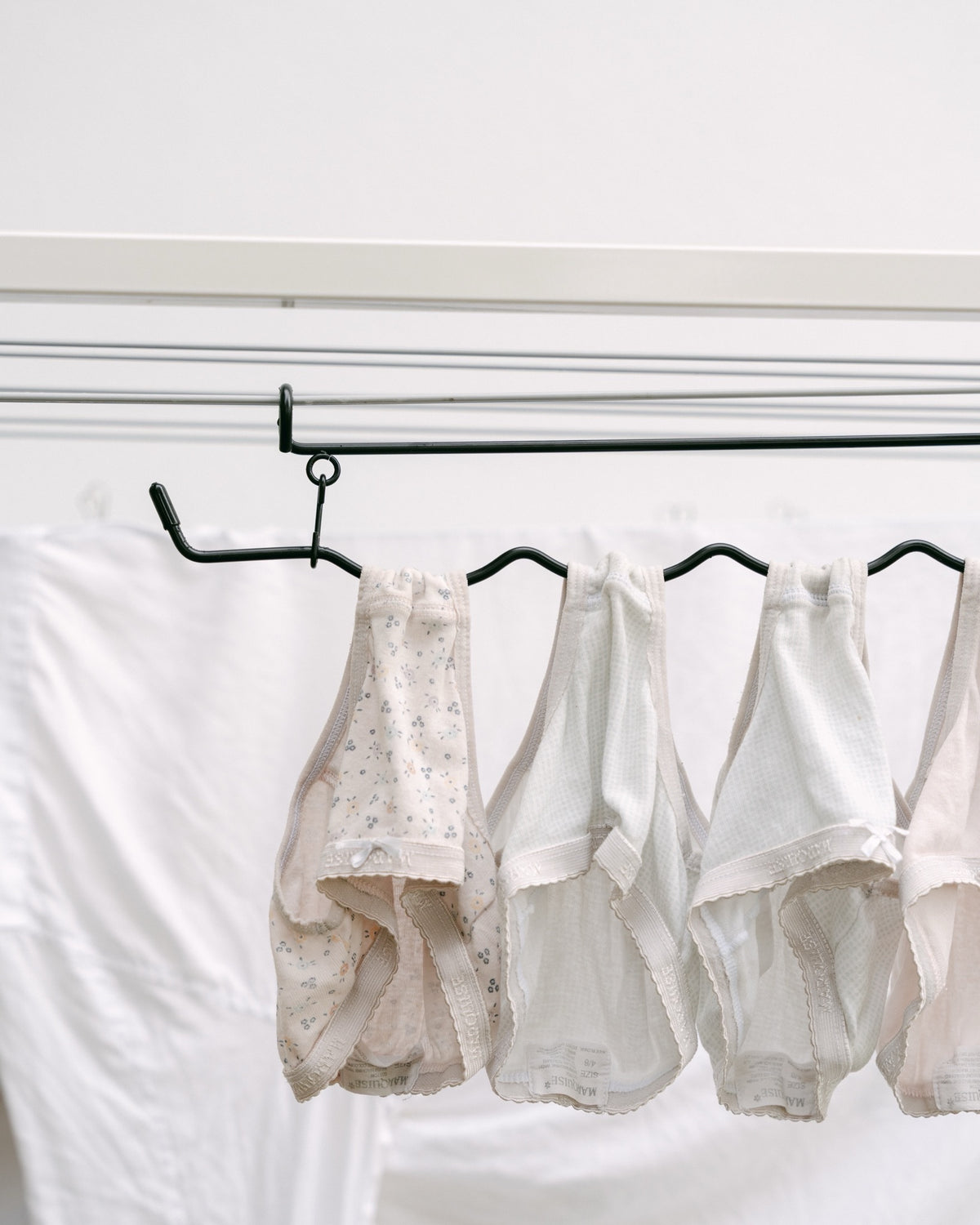 The Undie Hanger holding baby clothes and smalls, gentle on delicates